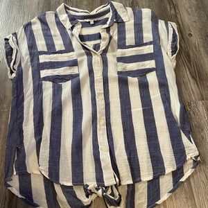 Lucky Brand Button Down Tee Size S